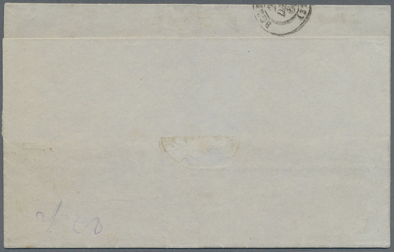 Br Indien - Used Abroad: BURMA 1864: Entire Letter From AKYAB To Bordeaux Via Calcutta And Marseilles, Franked By QV 4a. - Other & Unclassified