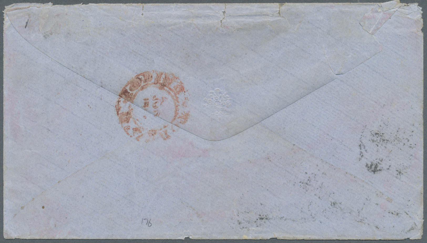 Br Indien - Used Abroad: 1863. Envelope Written From 'James Brooke, The First Rajah Of Sarawak' Addressed To 'Angela Bur - Autres & Non Classés