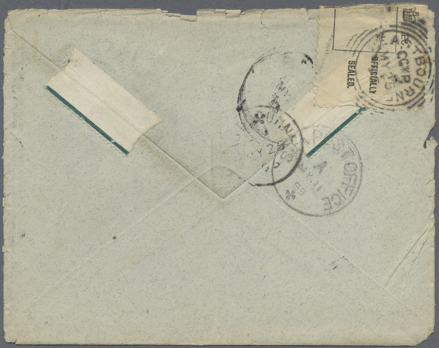 Br Indien - Feldpost: 1895, The Chitral Relief Force: Cover With QV 6d Canc. "FIELD P.O. No. 22 MY. 5 95" To England, Wi - Franchise Militaire