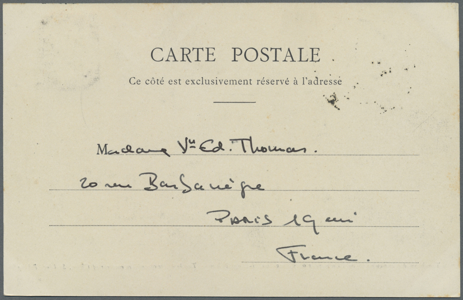 Br Indien - Feldpost: 1908. Picture Post Card Of 'Tomb Of Emperor Si-Ling, Peking' Addressed To France Bearing SG C13, 1 - Franchise Militaire