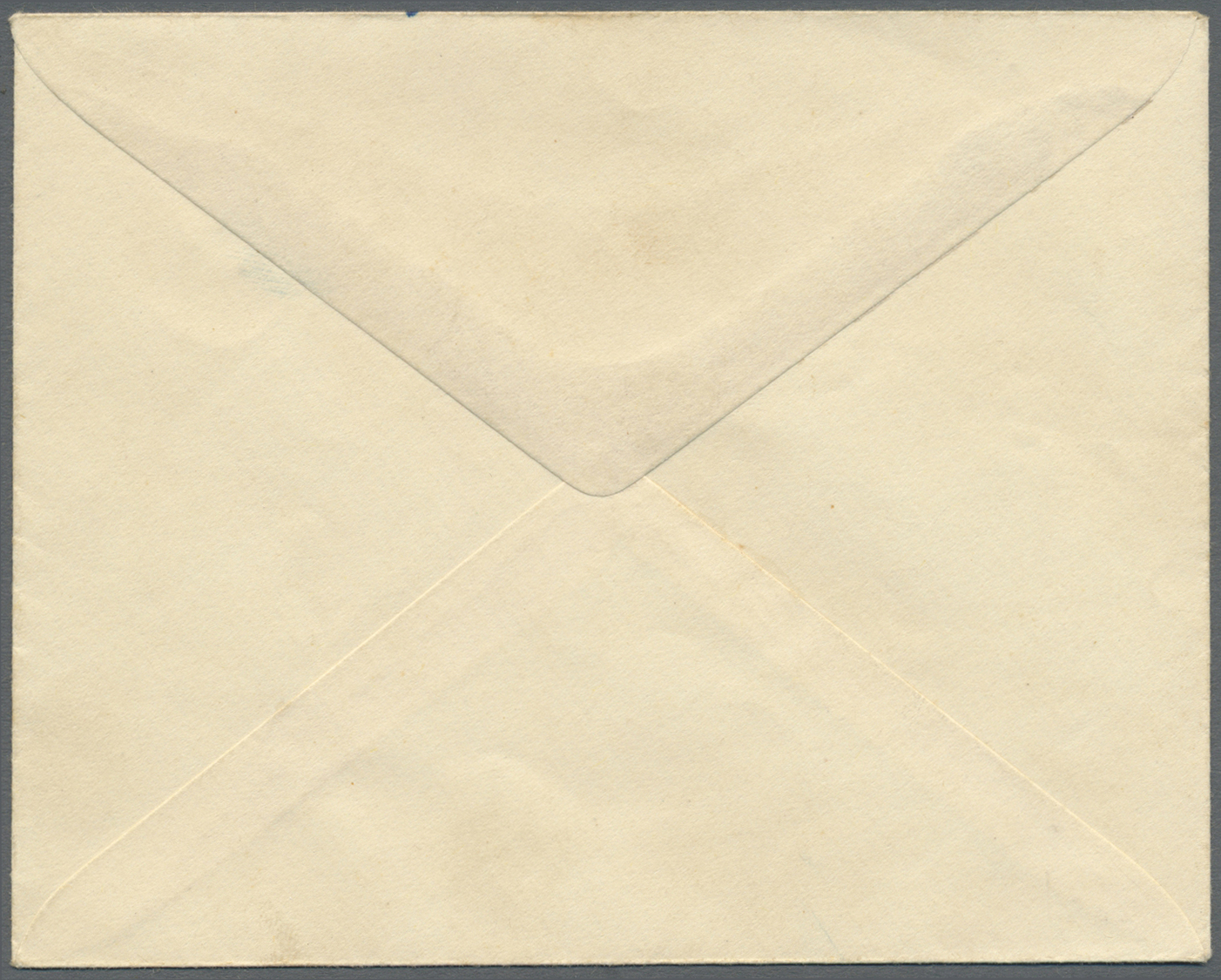GA Indien - Ganzsachen: 1922/26 Postal Stationery Envelope KGV. 1a., ALBINO (colorless Embossing), Unused With A Bluish - Non Classés