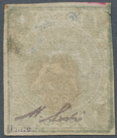 (*) Iran: 1870, Baqeri Issue 1 Sh. Dull Purple Thick Paper Type I, Mint No Gum, Full Margins On Three Sides Closed At Le - Iran