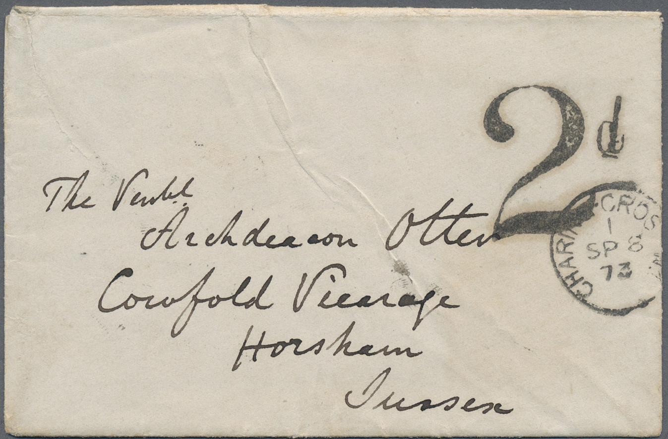 Br Iran: 1873. Stampless Envelope Written From &lsquo;F.W. Otter At Resht' Dated &lsquo;August 15th' Addressed To Englan - Iran