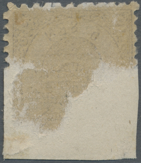 Japan: 1874, 6 S. Violet Brown Native Quadrille Laid Paper Syll. He (6) With Inkdot-specimen (sumiten) Still With Gum An - Autres & Non Classés