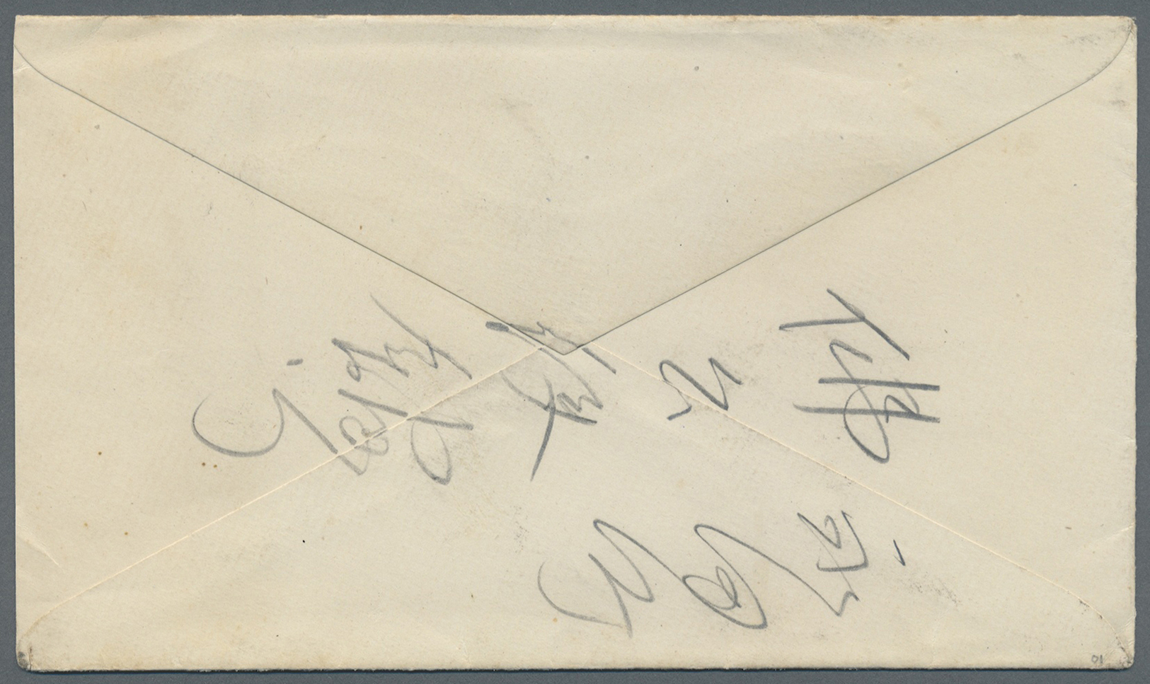 Br Japan: 1884. Envelope Addressed To The French Legation, Tokyo Bearing 'Koban' SG 82, 4s Green Tied By Cork Obliterato - Other & Unclassified