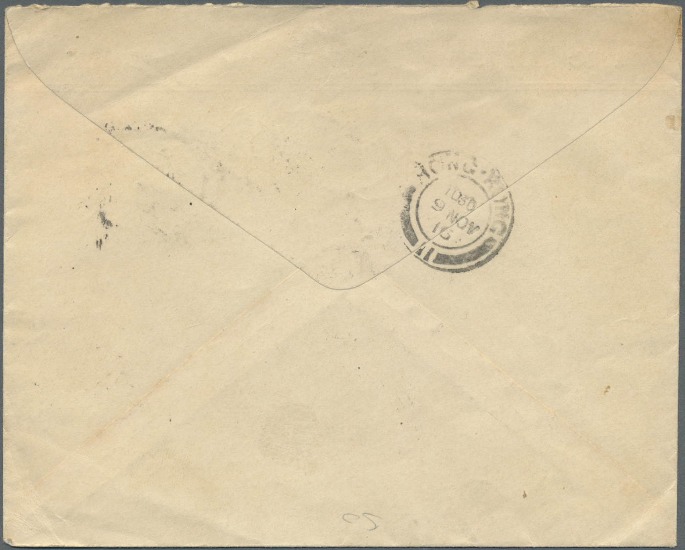 Br Japan: 1916. Envelope Headed 'The Miyako Hotel, Kyoto, Japan' Addressed To Hong Kong Bearing SG 189, 1½s Green, Red A - Autres & Non Classés
