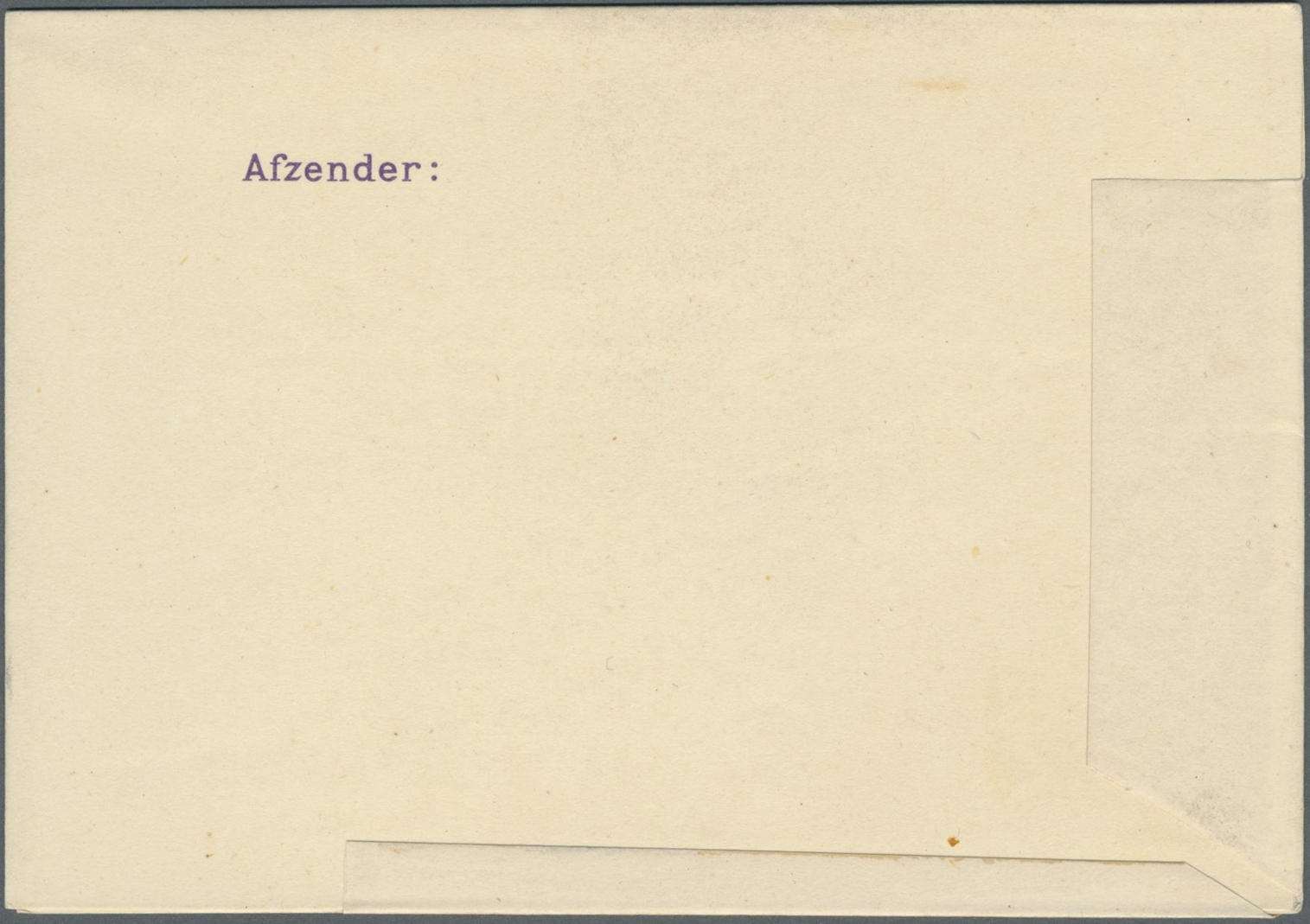 GA Japanische Besetzung  WK II - NL-Indien / Sumatra / Dutch East Indies: East Coast, 1942, Envelope 3 1/2 C. Ovpt. Boxe - Indonesia