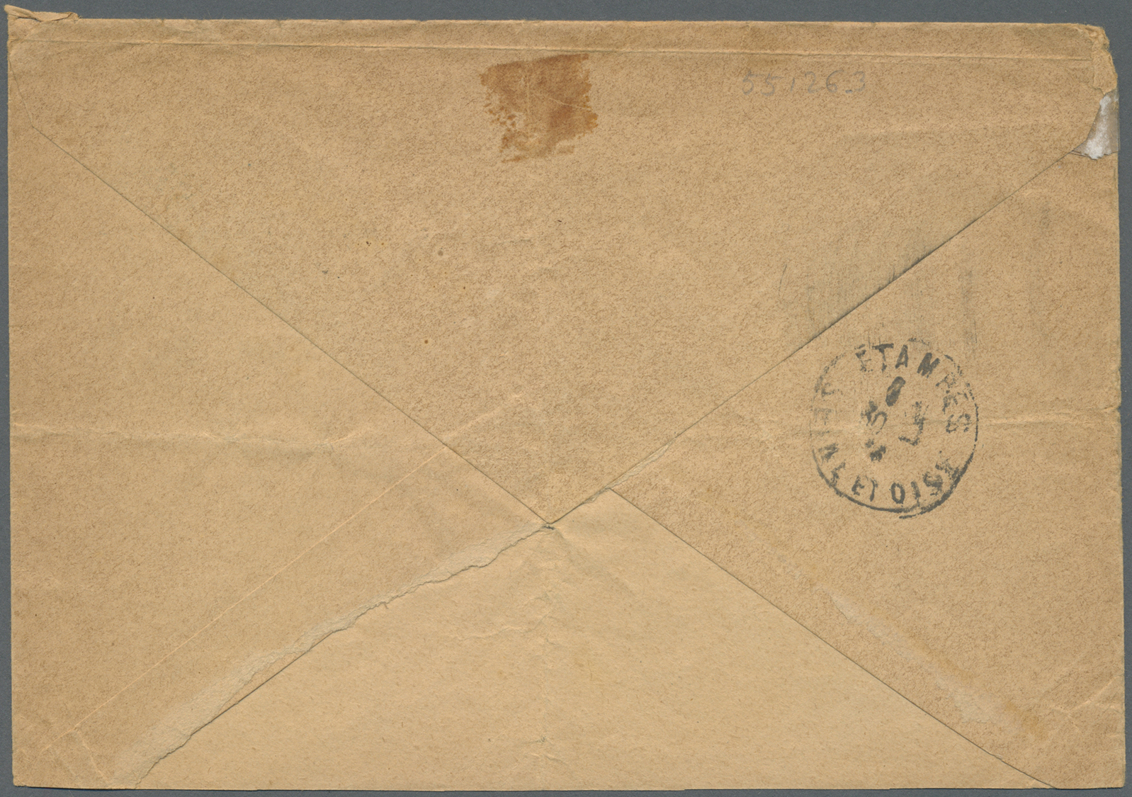 Br Japan - Besonderheiten: 1916. Stampless Envelope (faults) Addressed To Etampes Cancelled By Paris Date Stamp &lsquo;2 - Autres & Non Classés