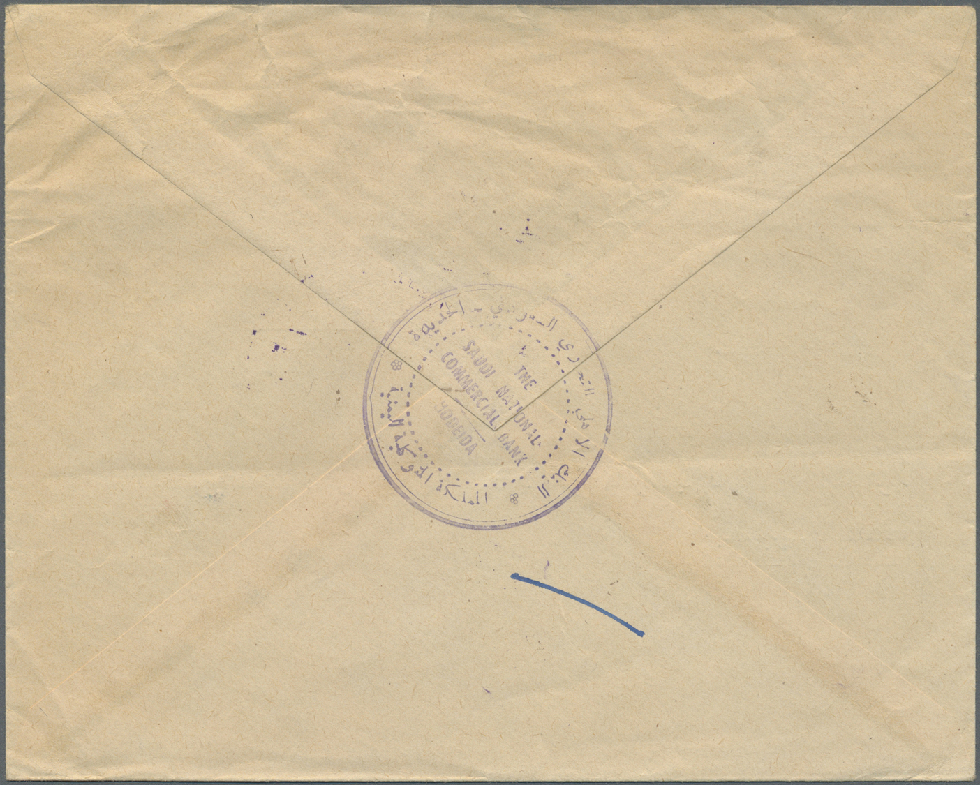 Br Jemen: 1957/1960, lot of four covers to USA resp. Aden, three registered mail, 4b. Arab Postal Union plate number, so