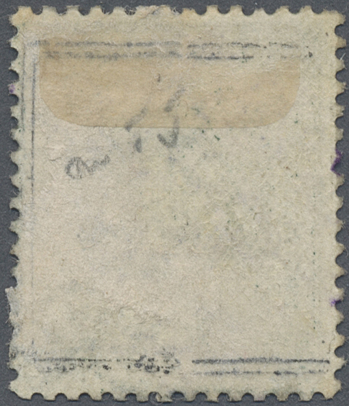 O Jordanien: 1923, 5/10 P. On 2 M. Blueishgreen Showing Violet Overprint, Ms. Fiscally Used, Fine, Michel Unpriced -,- - Jordanie