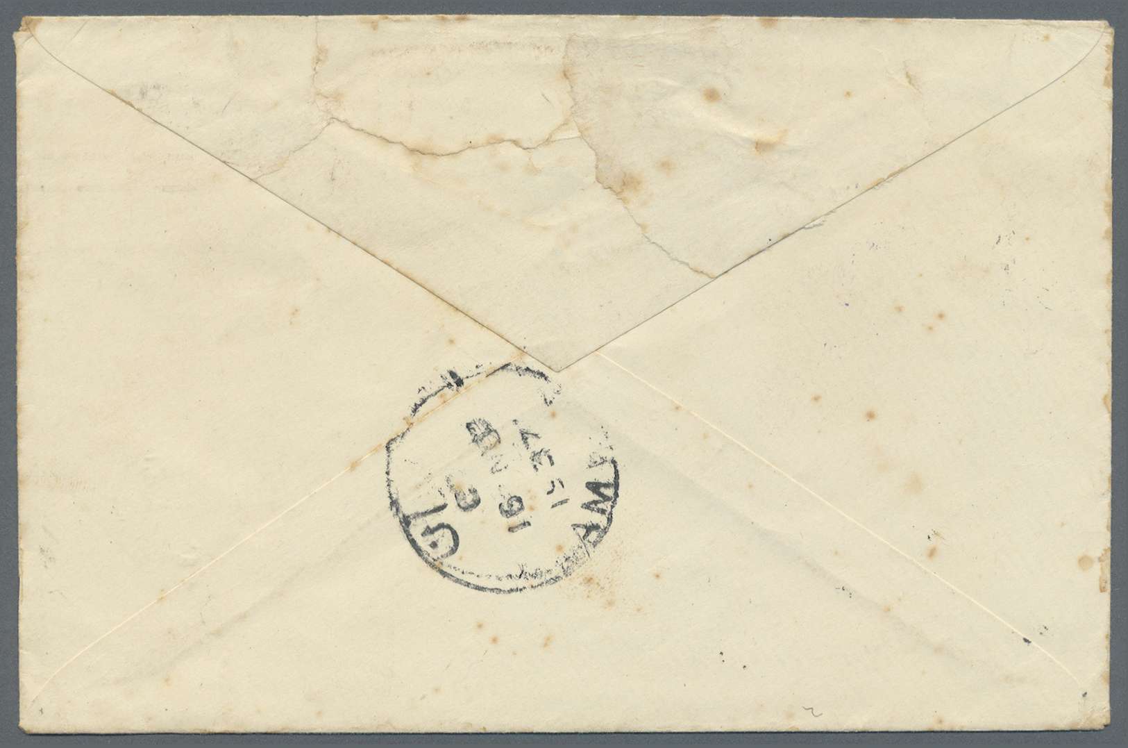 Br Jordanien: 1937. Envelope Bearing Great Britain SG 464, 1½d Brown Tied By 'Post Early In The Day' Slogan Addressed To - Jordan