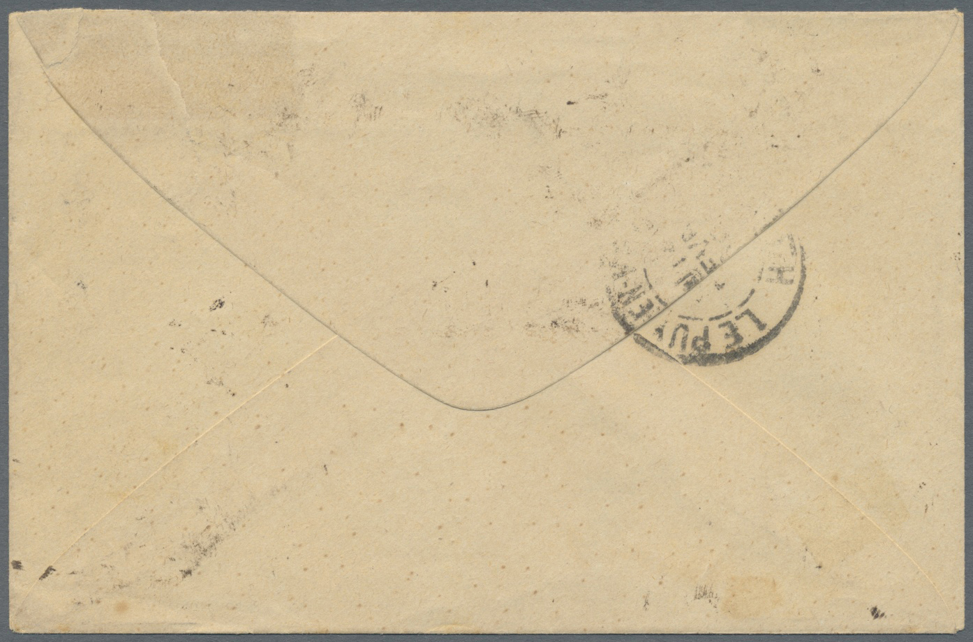 GA Kambodscha: 1898. French Indo-China Postal Stationery Envelope 5c Green Cancelled By Pnompenh/Cambodge Double Ring '6 - Cambodge