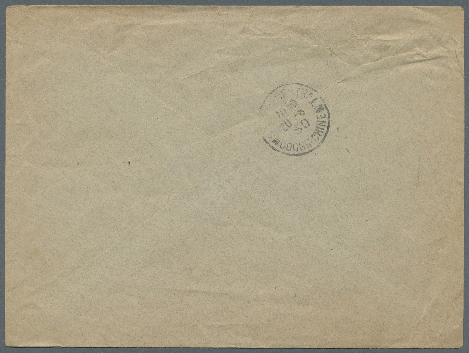 Br Kambodscha: 1930. Envelope Addressed To Saigon Bearing Indo-China SG 140,1c Orange (gutter Pair) Tied By Pnom-Penh/Ca - Cambodge