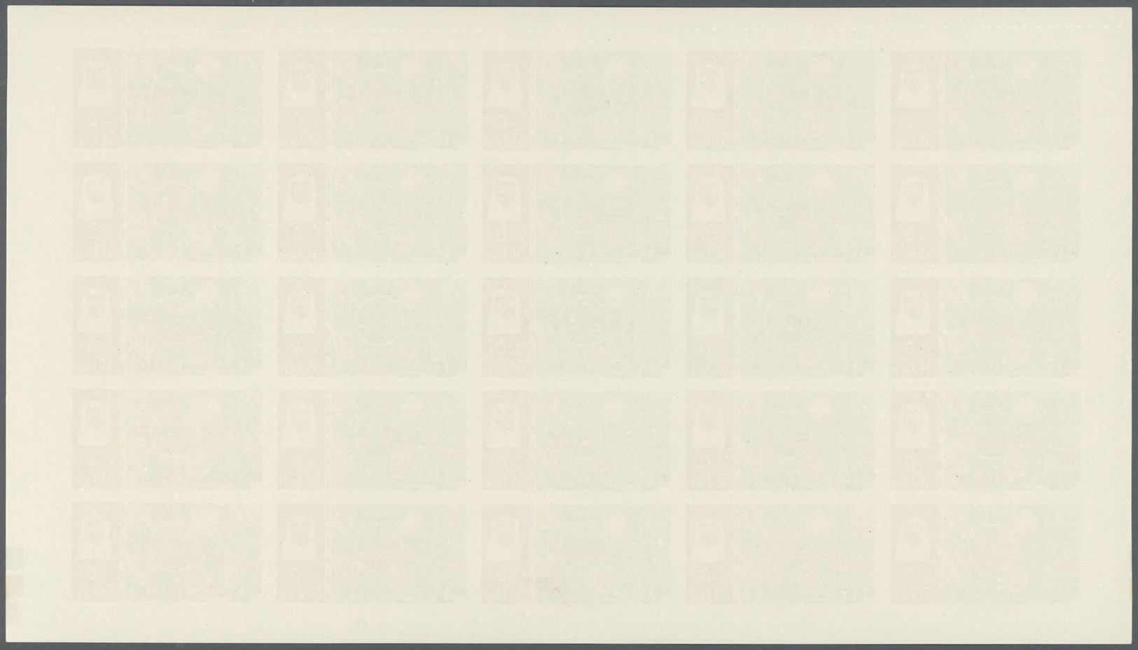 ** Katar / Qatar: 1965, ITU imperforate, complete set of eight values as sheets of 25, with plate numbers "1A" resp. "1B