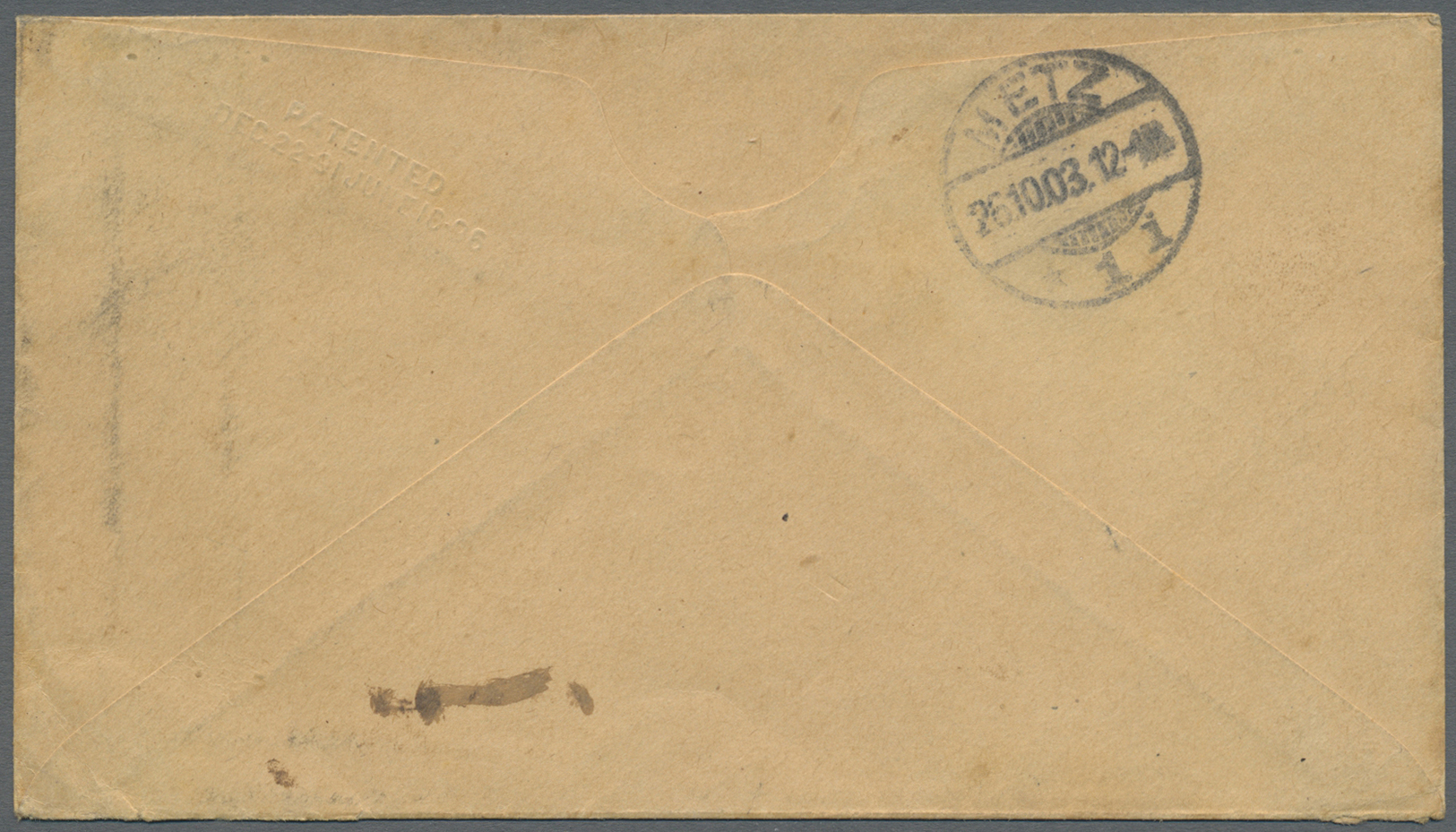 Br Korea: 1901, 2 Ch./25 P. Cursive Style Tied "SEOUL 20 SEPT 3" To Unsealed Printed Matter Envelope To Metz/Germany W. - Corée (...-1945)