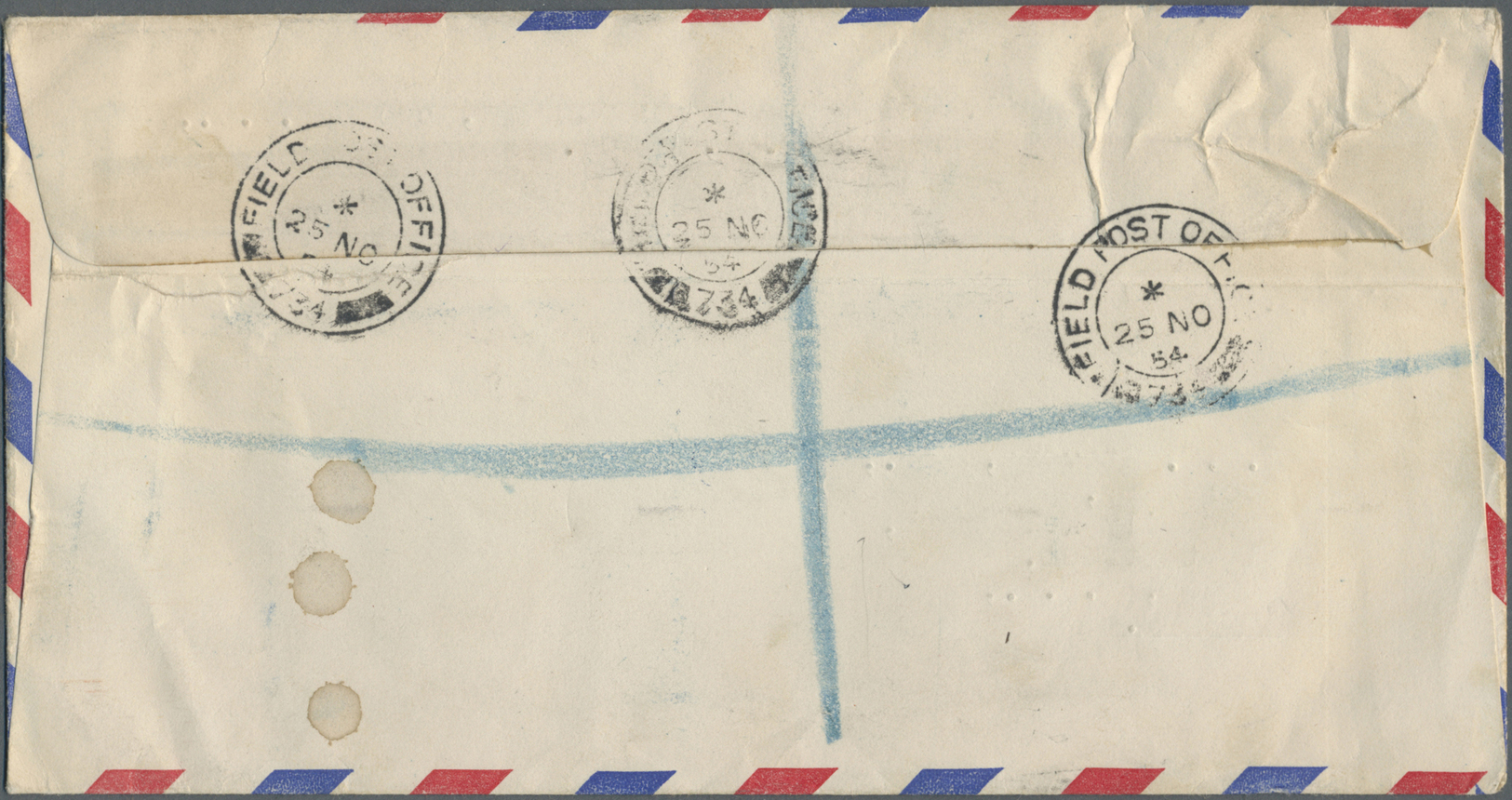 Br Korea-Süd: 1954. Registered Air Mail Envelope Written From The 'Daily Telegraph War Correspondent' Headed 'British Ar - Corée Du Sud