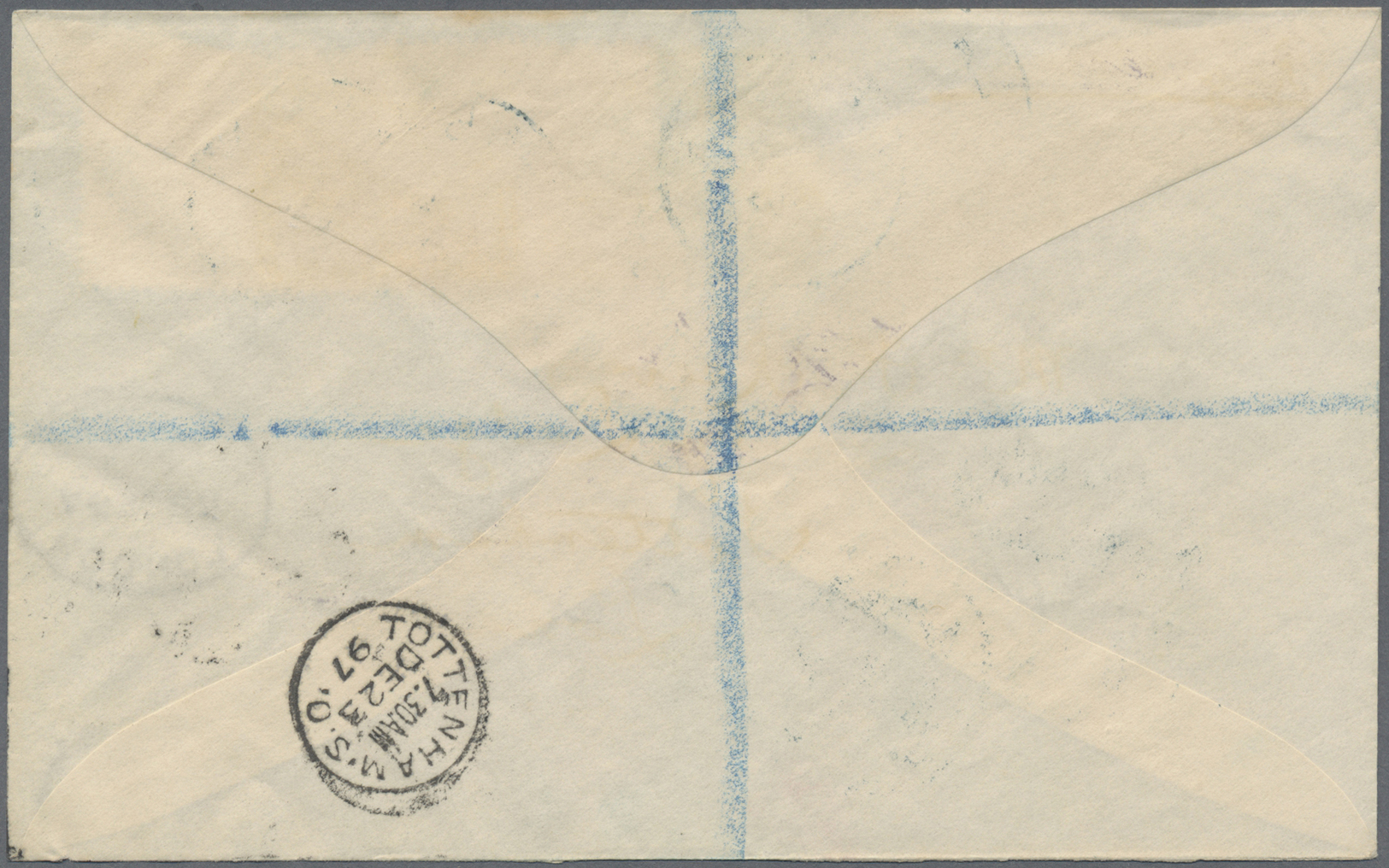 Br Labuan: 1894, Borneo 12 C And 18 C "LABUAN" On Registered Letter Sent From "LABUAN NO 23 97" To London With Arrival 2 - Other & Unclassified