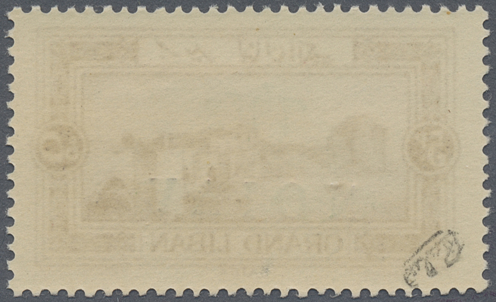 ** Libanon: 1925, Airmails, 5pi. Violet With INVERTED Overprint, Unmounted Mint (tiny Adhesion Mark), Signed Calves. Mau - Liban