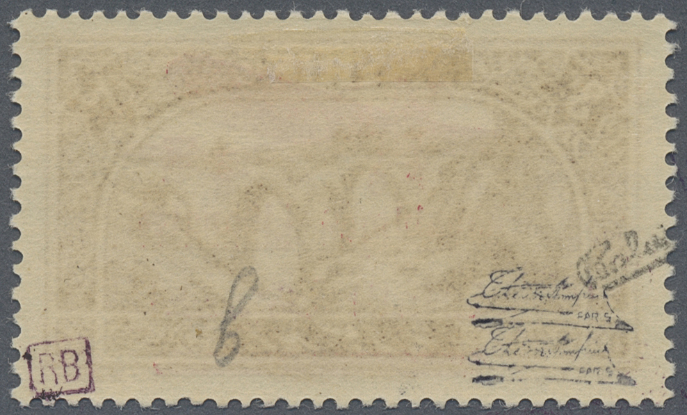 * Libanon: 1928, Airmails, 3pi. Brown, Mistakenly Overprinted Syria Stamp, Mint O.g. With Hinge Remnant, Signed Calves A - Lebanon