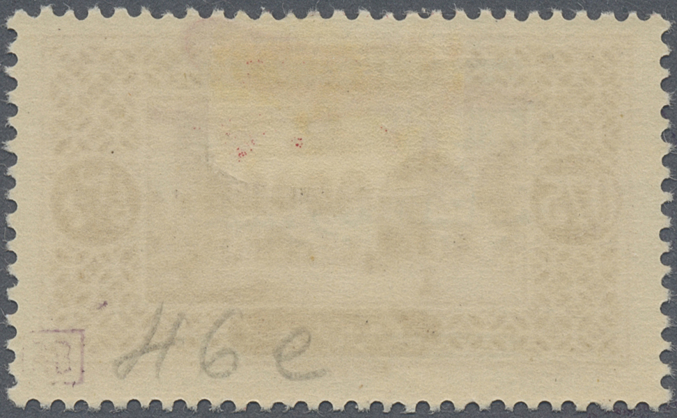 * Libanon: 1929, Airmails, 0.50pi. On 0.75pi. Brownish Red With RED Plane Overprint And Missing Revaluation Ovp., Mint O - Lebanon