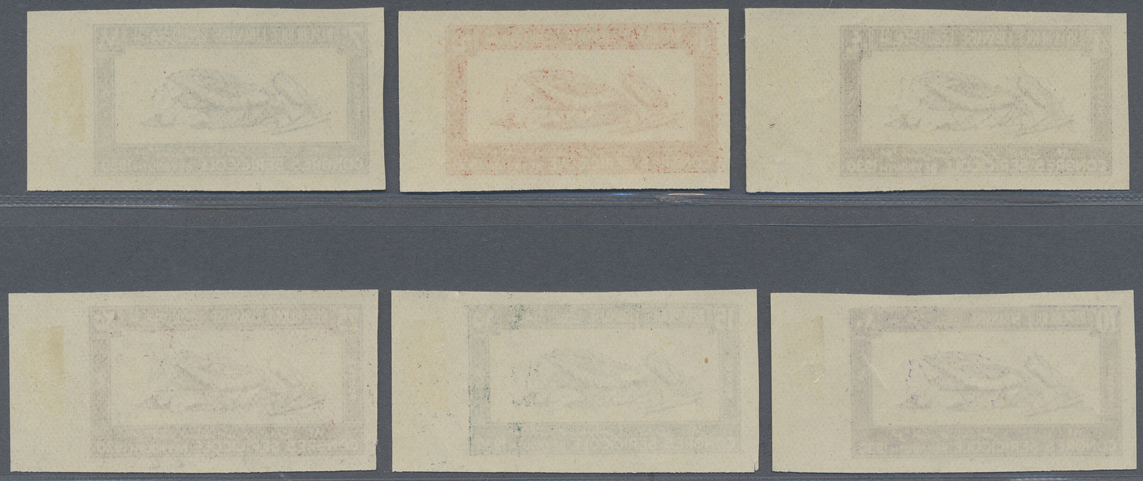 **/* Libanon: 1930, Silk Worm Grower's Congress, Right Marginal Set IMPERFORATE, Mint O.g. Previously Hinged In Margin, - Liban