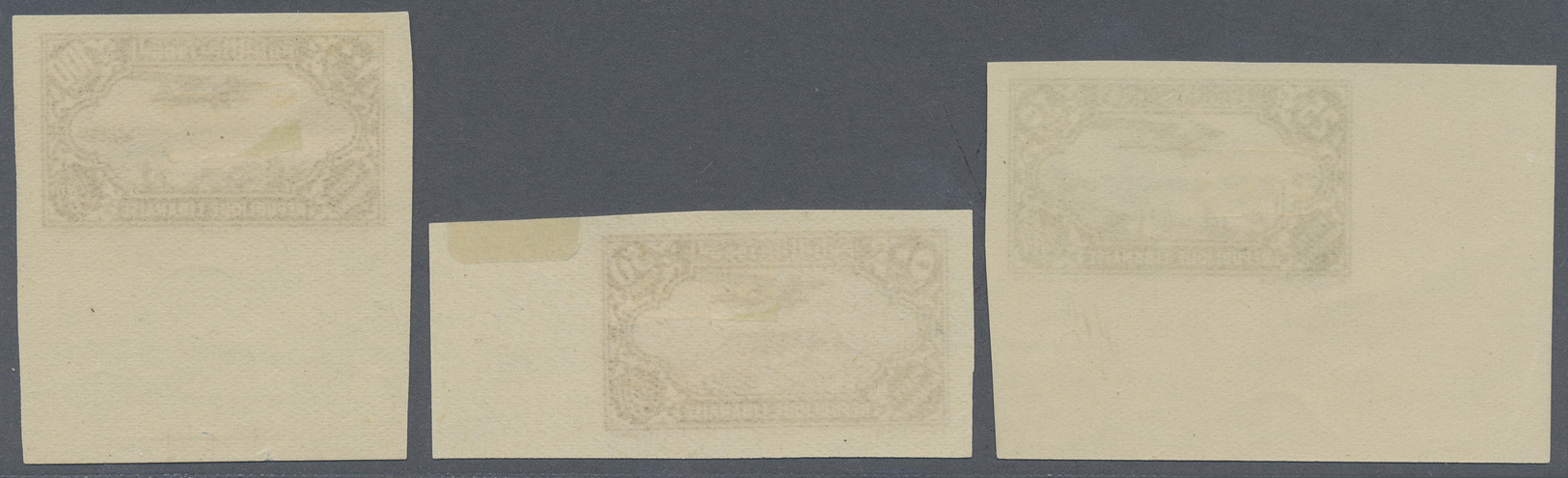 * Libanon: 1930/1931, Airmails 0.50pi. To 100pi., Complete Set Of Ten Values IMPERFORATE, Mint O.g. Previously Hinged. M - Lebanon