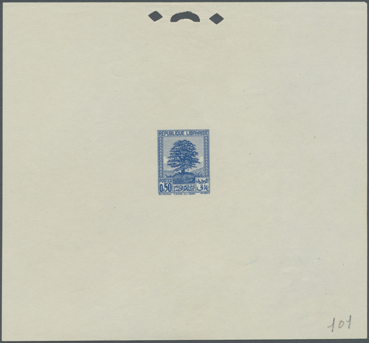 (*) Libanon: 1937/1940, Definitives 0.10pi. to 100pi., 25 epreuve d'artiste in differing colours incl. the rare 7.50pi.