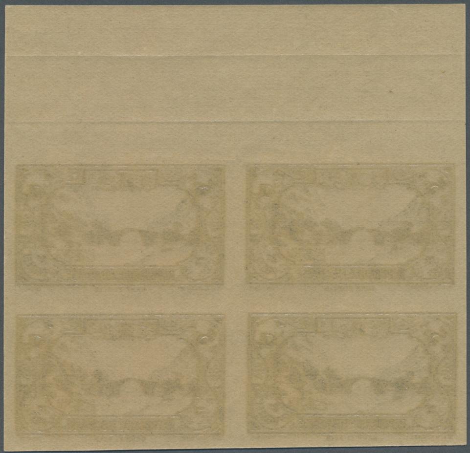 ** Libanon: 1937/1940, Definitives 0.10pi. to 100pi., 16 values complete (excl. 7.50pi.), IMPERFORATE blocks of four, un