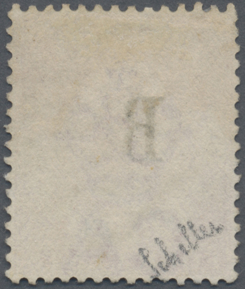 O Malaiische Staaten - Straits Settlements - Post In Bangkok: 1883, 4 C. Rose Overprinted "B", Used, Faultless, Certific - Straits Settlements