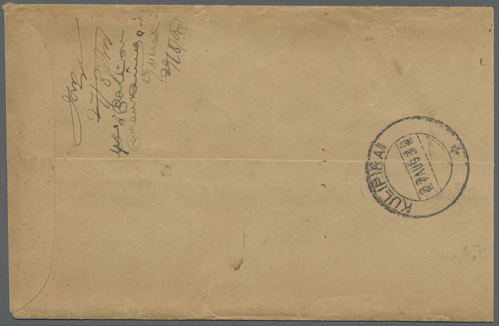 Br Malaiischer Staatenbund - Portomarken: 1922-1937: Selection of 4 taxed covers (3 outwards, 1 inwards), 1922, Penang t