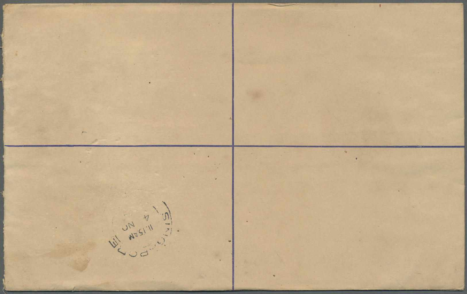 GA Malaiische Staaten - Sarawak: 1929, Registration Envelope 15 C. Blue Uprated 4 C. Canc. "KUCHING 2 NOV 1929" To Bank - Autres & Non Classés