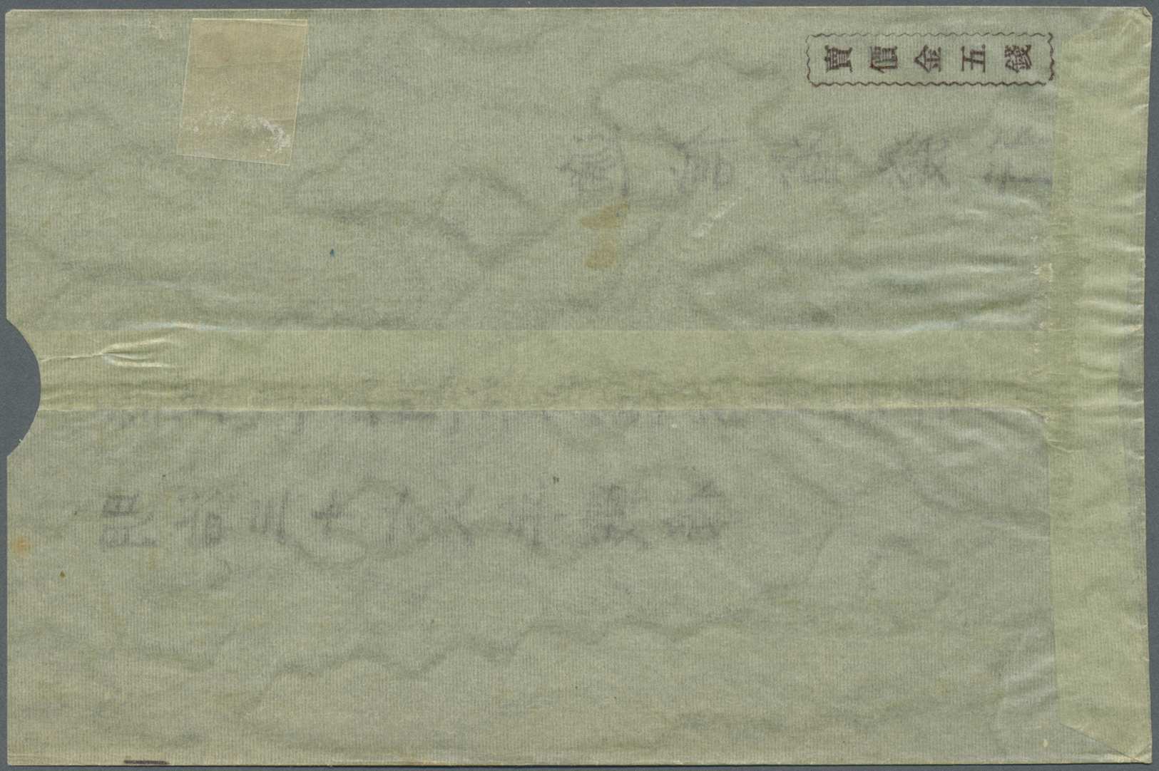 Br Mandschuko (Manchuko): 1906. Picture Post Card Of 'Manchurian Generals In Mukden' Bearing Japan SG 154, ½s Blue And S - 1932-45 Mandchourie (Mandchoukouo)