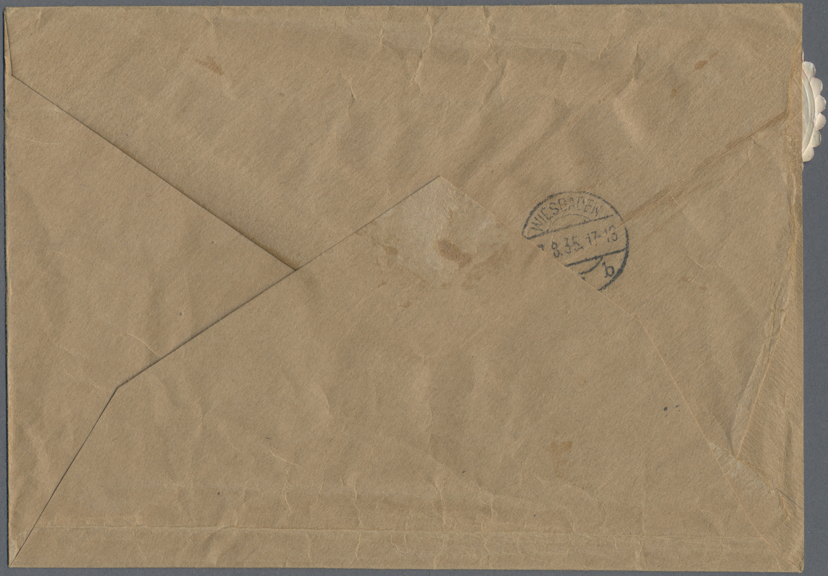 Br Mandschuko (Manchuko): 1930. Registered Envelope Headed 'Deutsches Konsulat In Mukden' Addressed To Germany Bearing J - 1932-45 Mandchourie (Mandchoukouo)