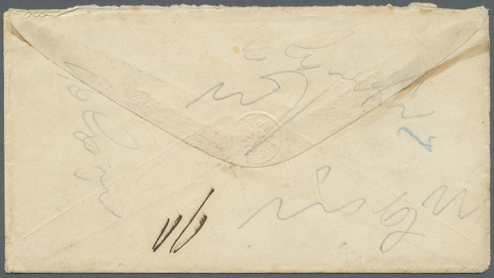 Br Niederländisch-Indien: 1863/68, Two Incoming Envelopes From "S'GRAVENHAGE"(red, W. Boxed FRANCO Alongside)  To Milita - Netherlands Indies