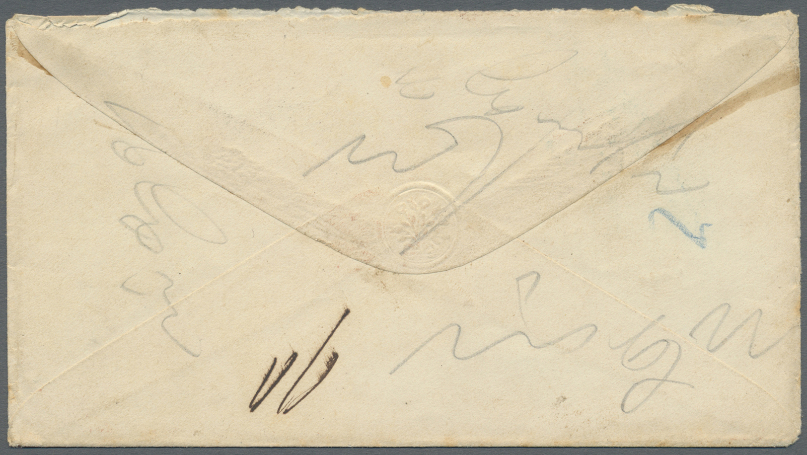 Br Niederländisch-Indien: 1863/68, Two Incoming Envelopes From "S'GRAVENHAGE"(red, W. Boxed FRANCO Alongside)  To Milita - Indes Néerlandaises