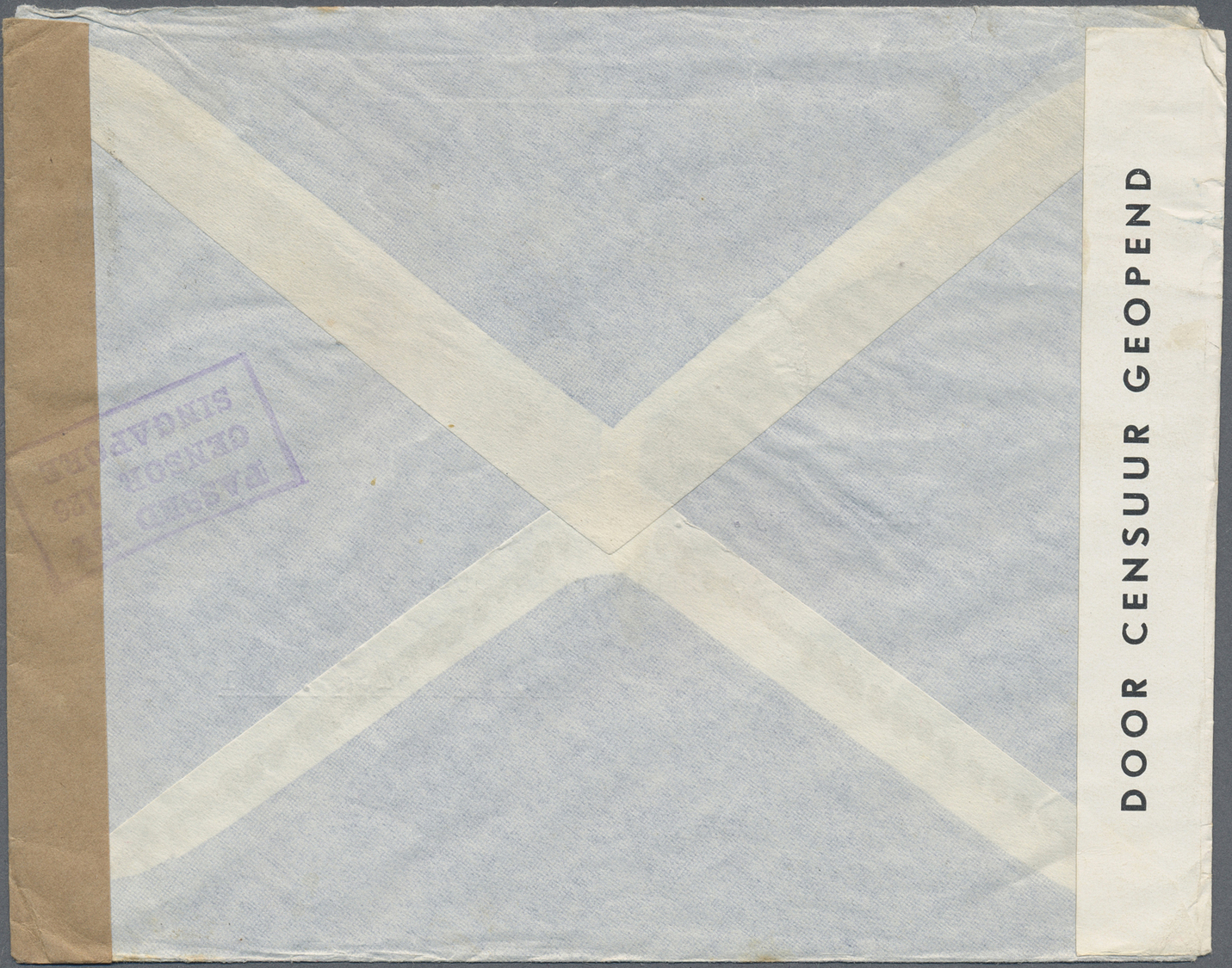 Br Niederländisch-Indien: 1940. Air Mail Envelope Addressed To San Francisco Bearing SG 341, 5c Blue, SG 352, 40c Yellow - Netherlands Indies