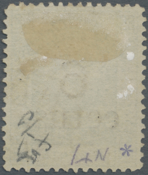 O Nordborneo: 1891 "6 Cents." On 8c. Green, Overprint Variety "cetns" For Cents", Used And Cancelled By Part Strike Of S - North Borneo (...-1963)