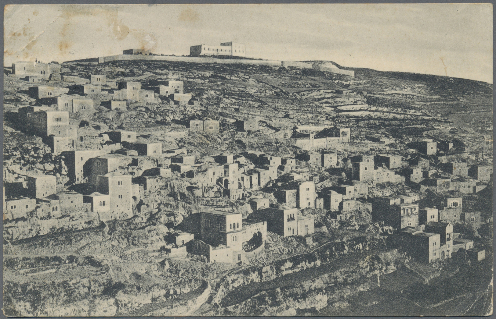 Br Palästina: 1918. Picture Post Card Written From Jerusalem Dated '20/6/18' Addressed To France Bearing Palestine SG 4, - Palestine