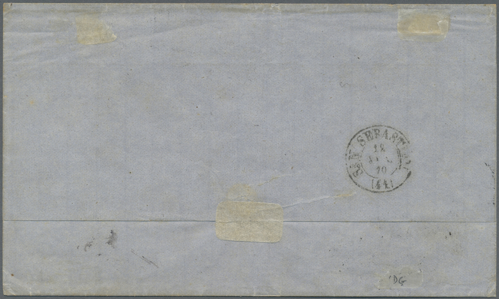 Br Philippinen: 1870 Folded Cover From Manila To San Sebastian Via Suez And Marseilles (endorsed), Dated In M/s '20 De M - Philippines