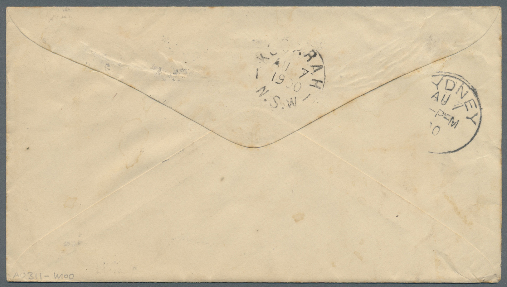 GA Philippinen: 1900. United States Postal Stationery Envelope 2c Red Overprinted 'Philippines' Upgraded With Yvert 178, - Philippines