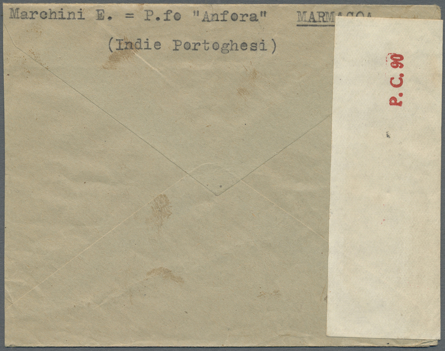 Br Portugiesisch-Indien: 1940-45 CENSORED MAIL TO SWITZERLAND: Three Censored Covers To The Red Cross Bureau In Geneve A - Portuguese India