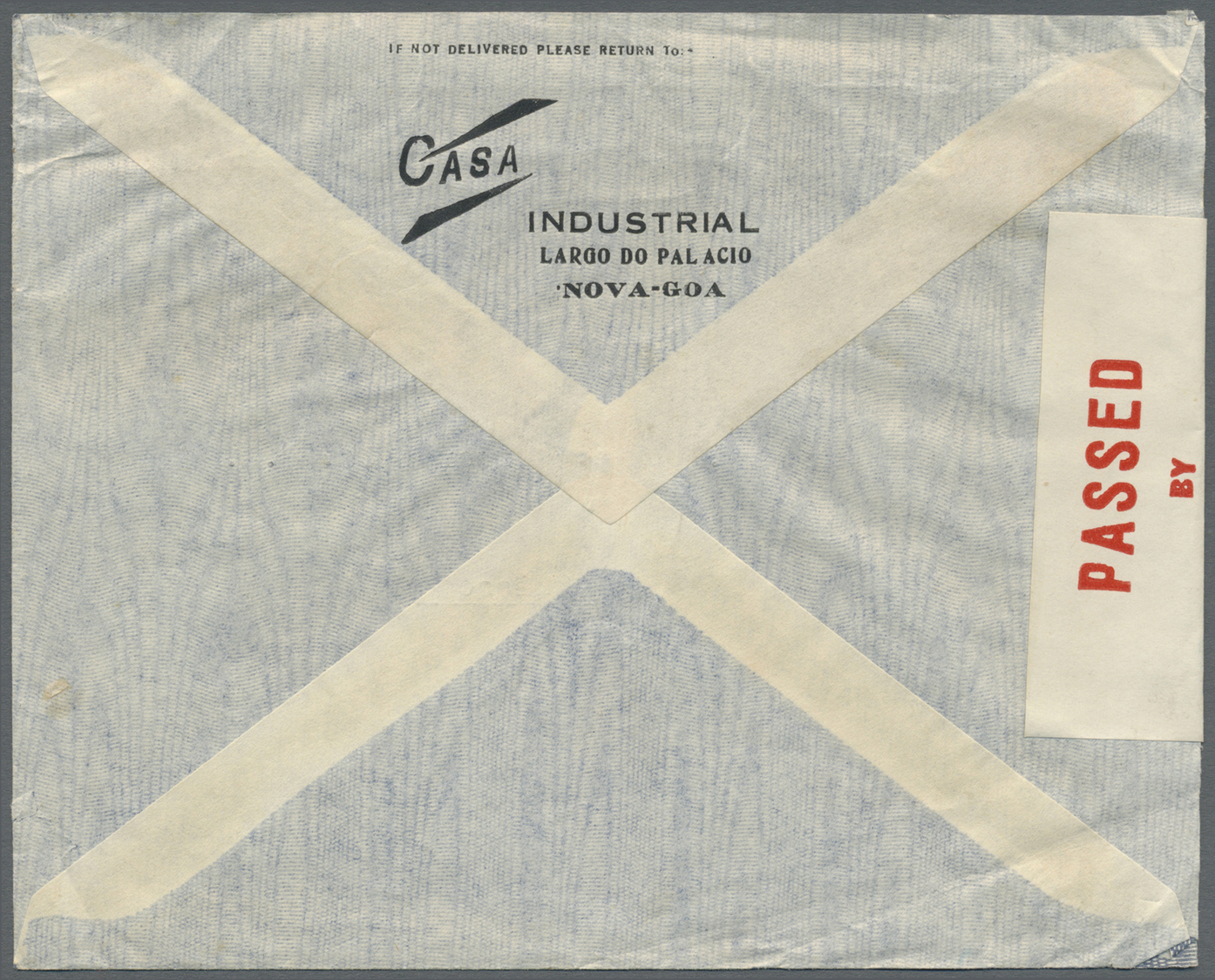 Br Portugiesisch-Indien: 1940-45 CENSORED MAIL TO SWITZERLAND: Three censored covers to the Red Cross Bureau in Geneve a