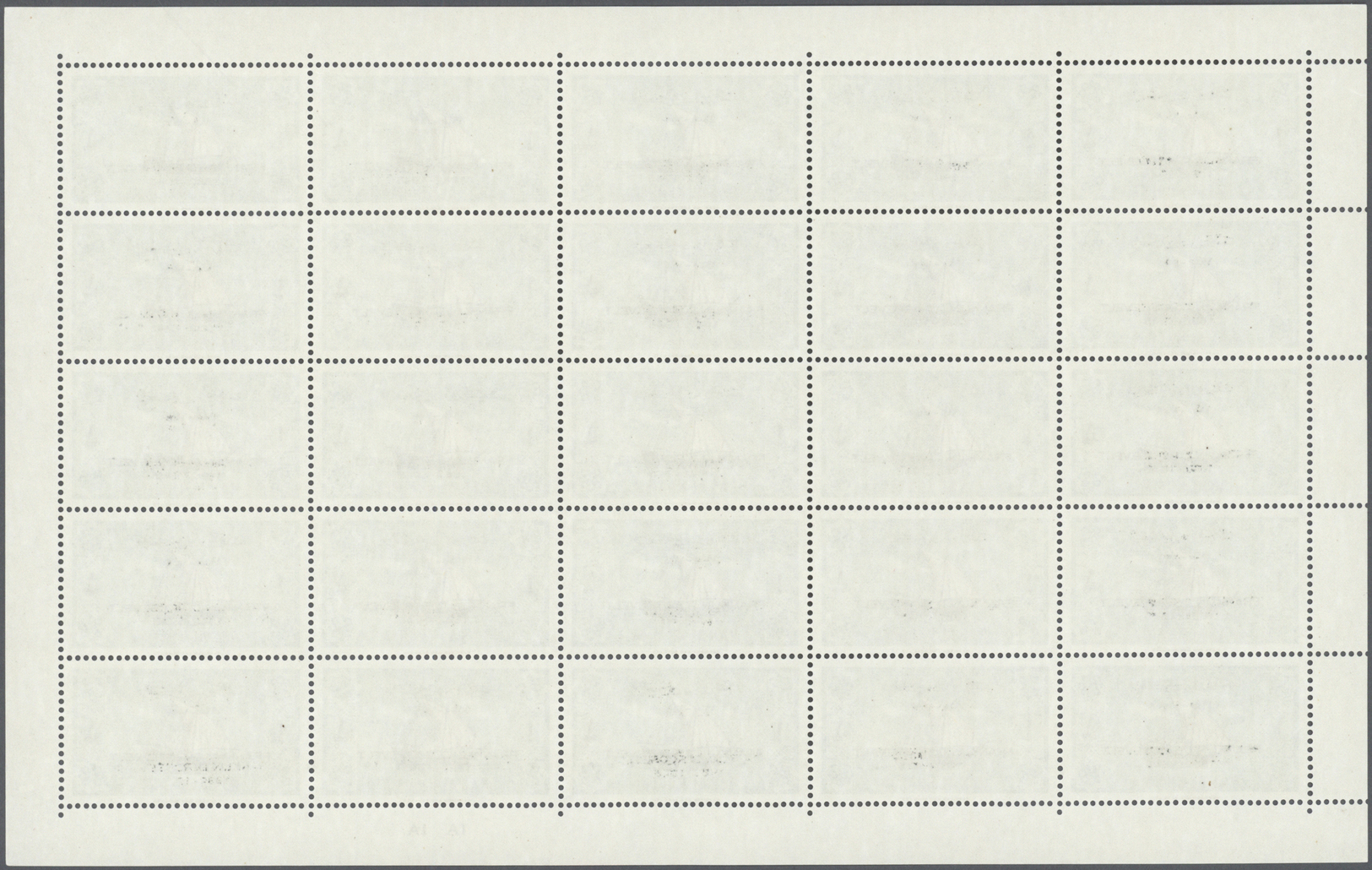 ** Ras Al Khaima: 1965, Franklin D. Roosevelt Overprint, Complete Set Of Three Values As Sheet Of 25 Stamps With Plate N - Ras Al-Khaima