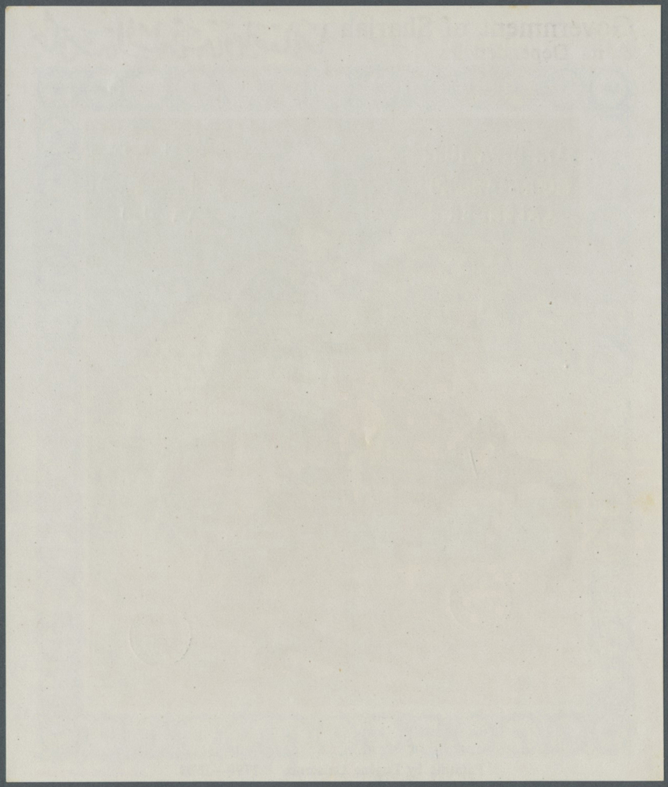 ** Schardscha / Sharjah: 1972, Horsemen, 5r. souvenir sheet (Delacroix painting), four copies with sliver "Apollo 16" ov