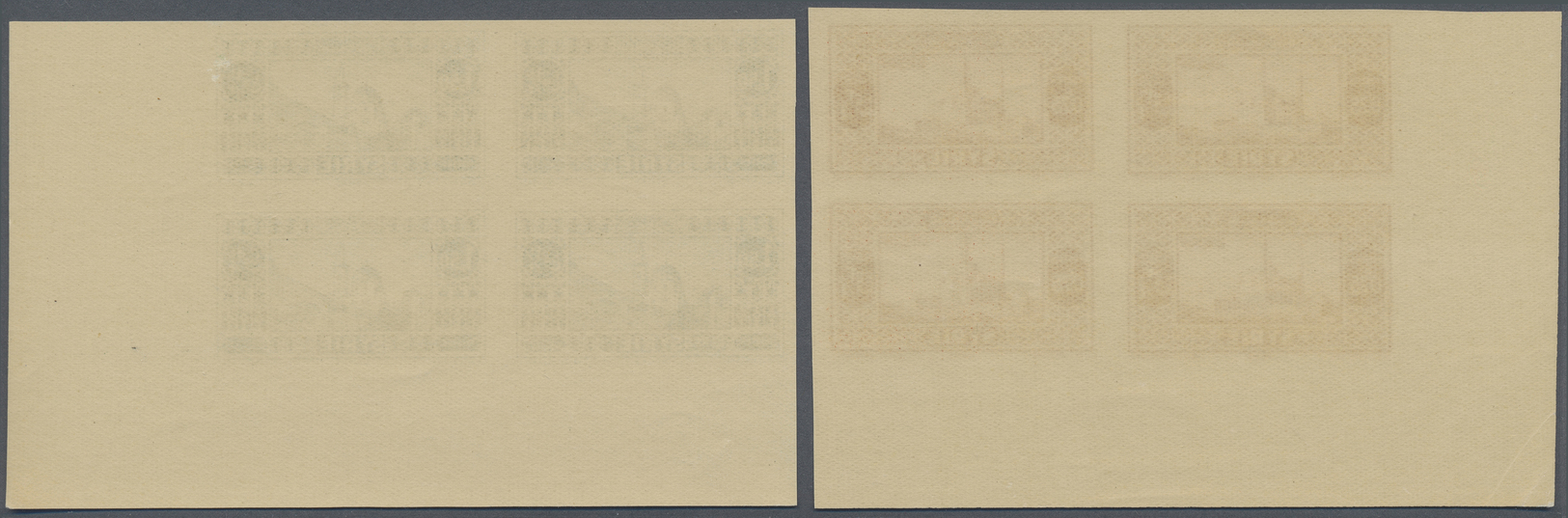 ** Syrien: 1930/1936, Definitives "Views Of Syria", Complete Set Of 23 Values, Marginal IMPERFORATE Blocks Of Four, Unmo - Syria