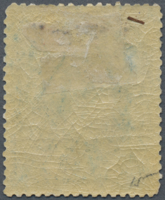 * Thailand: 1885, "1 Tical" Surcharge Type 5 On 1 Solot, Mint Original Gum With Hinge Remnant, Fresh And Fine. Certifica - Thailand