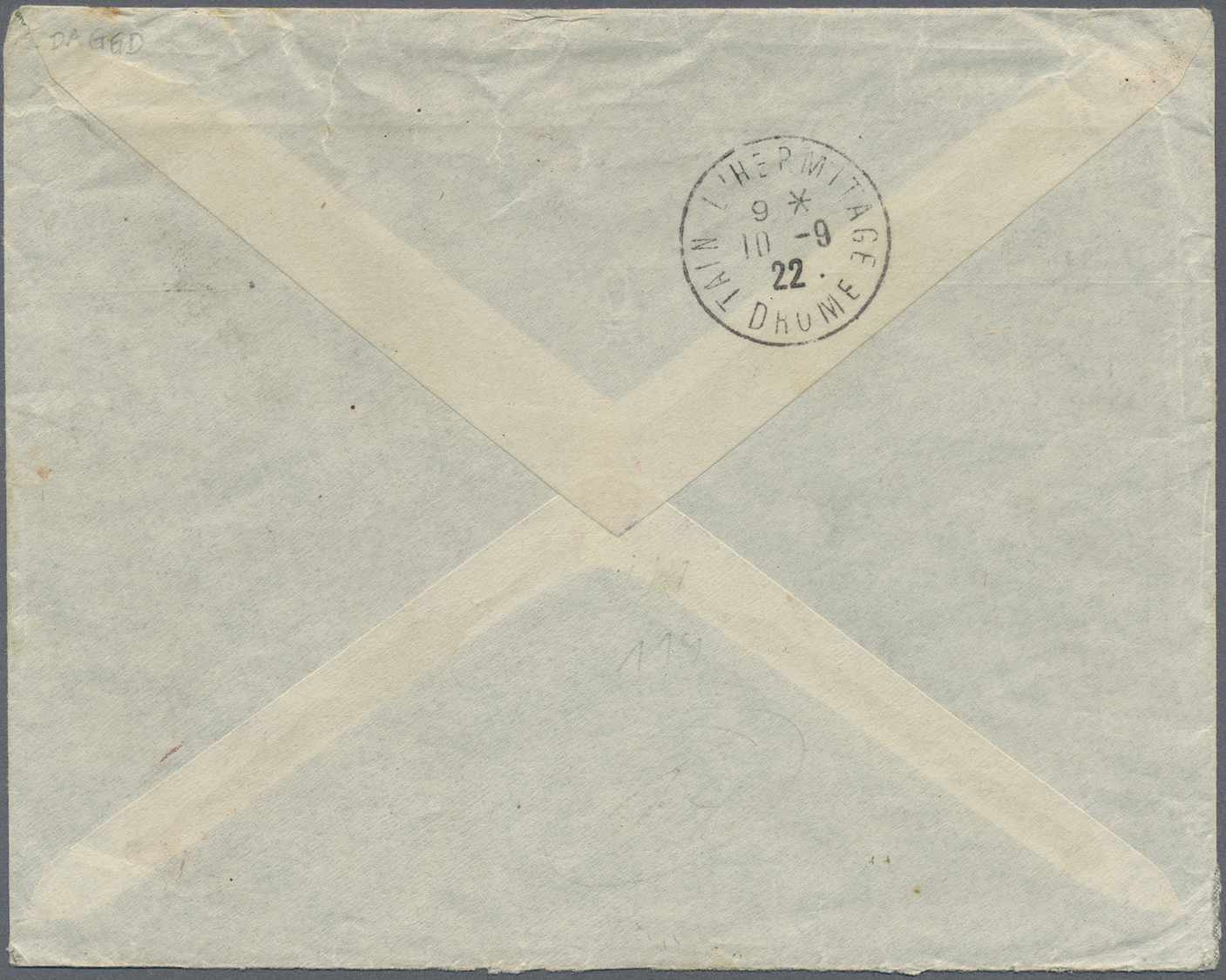 Br Thailand: 1922. Illustrated Envelope Written From The 'Hotel Royal, Bangkok' Addressed To France Bearing SG 147, 2s B - Thailand