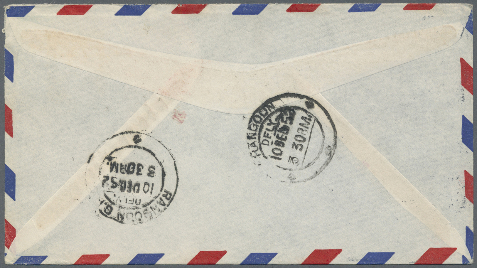 Br Thailand: 1947/1952, four First Flight covers bearing some different definitives up to 3b. all used from Bangkok to G