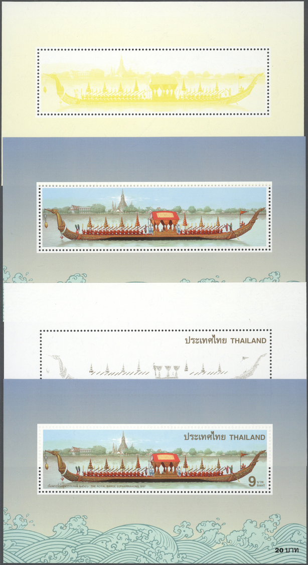 ** Thailand: 1997. Progressive Proof (11 Phases Inclusive Original) For The Souvenir Sheet "Christening Of Suphannahong - Thaïlande