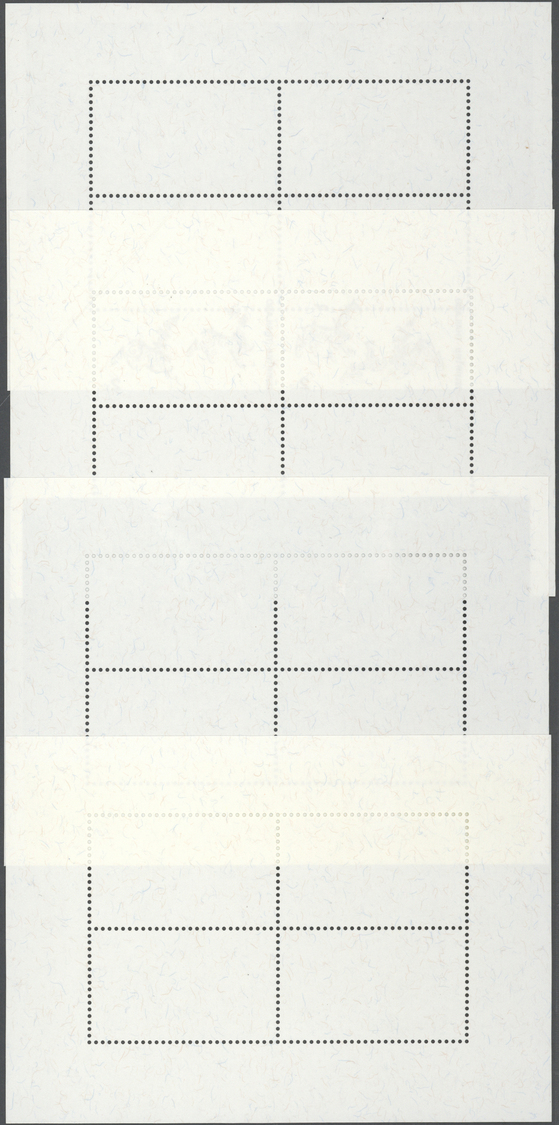 ** Thailand: 1998. Progressive Proof (9 Phases Inclusive Original) For The Souvenir Sheet Of The Set "Intl. Letter Writi - Thaïlande